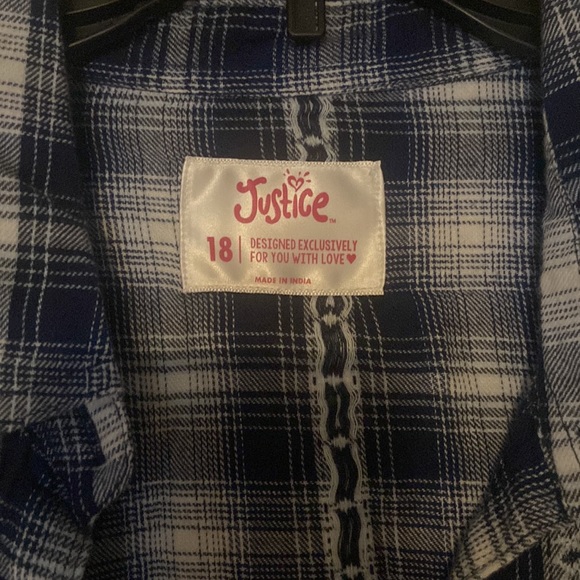 Justice Blue Flannel - Picture 3 of 3